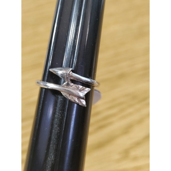 Arrow Wrap Stackable Thumb Silver 925 Ring Size 7 - Picture 5 of 5